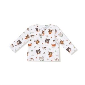 Angel Dear Viscose Bamboo Long Sleeve Henley 3T NWT